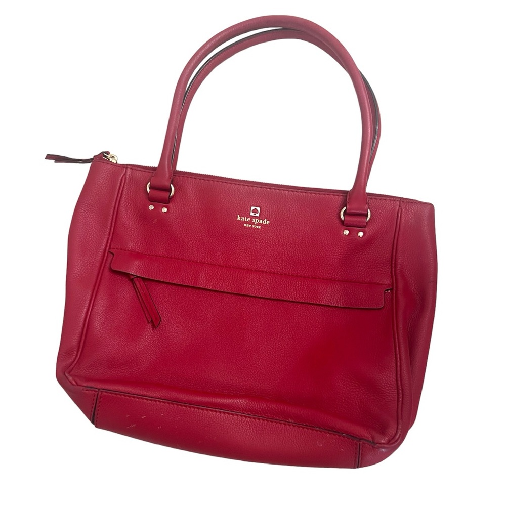 Beautiful red Kate Spade Purse Bag Pocket book Like New